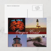 Carte postale de la côte de l'Oregon (Devant / Derrière)