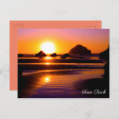 Carte postale de la côte de l'Oregon (Devant / Derrière)