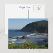 Carte postale de la côte de l'Oregon (Devant / Derrière)