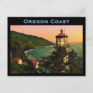 Carte postale de la côte de l'Oregon