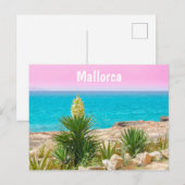 Carte postale de la côte de Majorque (Devant / Derrière)