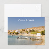 Carte postale de la côte de Paros (Devant / Derrière)