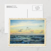 Carte postale de la côte du trésor de l'océan Atla (Devant / Derrière)