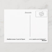 Carte postale de la côte méditerranéenne (Dos)