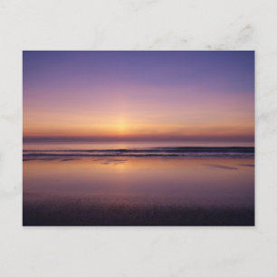Carte postale de la couleur du soleil de la plage