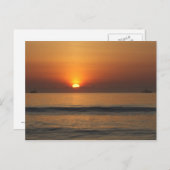 Carte postale de la couleur du soleil de la plage  (Devant / Derrière)