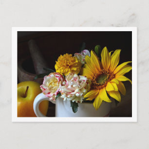 Carte postale de la coupe de fleurs