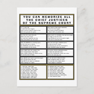 Carte postale de la Cour suprême drôle Poésie de l