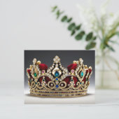 Carte postale de la Couronne, Couronnement, Roi, (Debout devant)