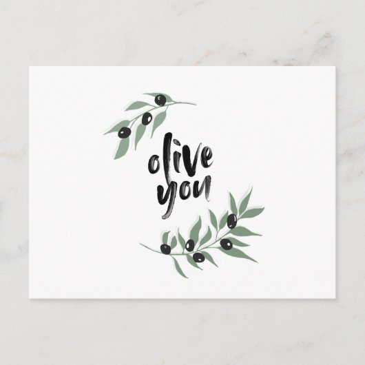 Carte postale de la couronne de branches d'olivier (Devant)