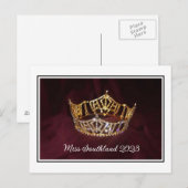 Carte postale de la couronne de concours personnal (Devant / Derrière)