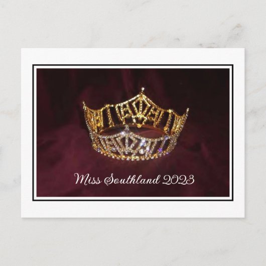 Carte postale de la couronne de concours personnal (Devant)