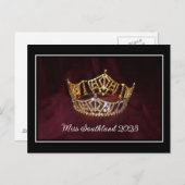 Carte postale de la couronne de concours personnal (Devant / Derrière)