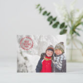 Carte postale de la couronne de Noël (Debout devant)