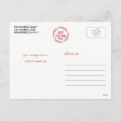 Carte postale de la couronne de Noël (Dos)