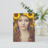 Carte postale de la Couronne du tournesol (Debout devant)