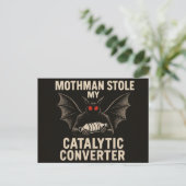 Carte postale de la créature Mothman (Debout devant)