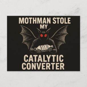 Carte postale de la créature Mothman