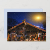 carte postale de la crèche (Devant / Derrière)