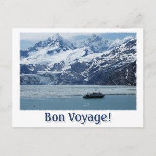 Carte postale de la croisière en Alaska Bon Voyage