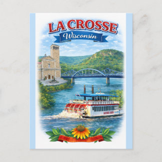 Carte postale de La Crosse, WI Scenic Wisconsin