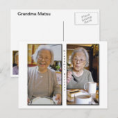 Carte postale de la cuisine de grand-mère (Devant / Derrière)