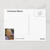 Carte postale de la cuisine de grand-mère (Dos)