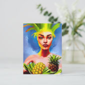 Carte postale de la déesse ananas (Debout devant)