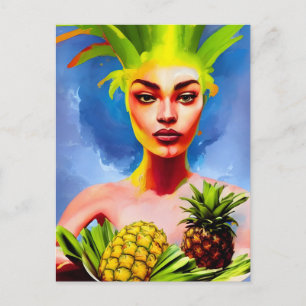 Carte postale de la déesse ananas