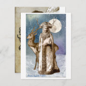 Carte postale de la déesse cornée (Devant / Derrière)