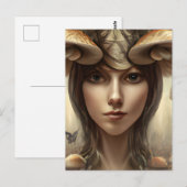 Carte postale de la déesse des champignons (Devant / Derrière)