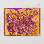 Carte postale de la déesse Durga (Devant)