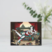 Carte postale de la déesse égyptienne Maya Maat An (Debout devant)