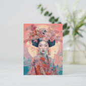 Carte postale de la déesse japonaise Imaginaire Ar (Debout devant)