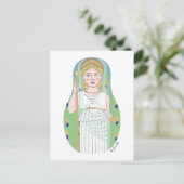 Carte postale de la déesse romaine Juno Matryoshka (Debout devant)