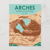 Carte postale de la Double Arche du Parc national  (Devant)