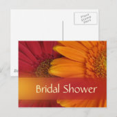 Carte postale de la douche nuptiale d'automne (Devant / Derrière)
