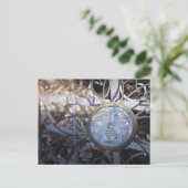 Carte postale de la face de la fleur de verre (Debout devant)