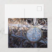 Carte postale de la face de la fleur de verre (Devant / Derrière)