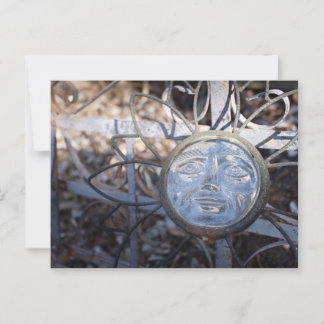 Carte postale de la face de la fleur de verre