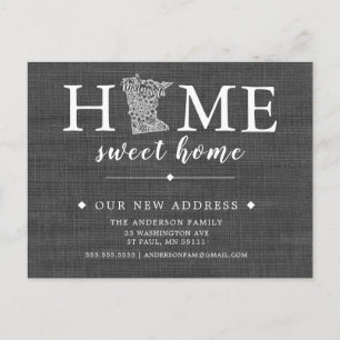 Carte postale de la Faire-part de déménagement de 