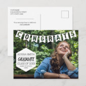 Carte postale de la Faire-part de graduation (Devant / Derrière)