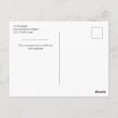 Carte postale de la Faire-part de graduation (Dos)