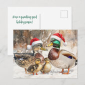 Carte postale de la famille Duck (Devant / Derrière)