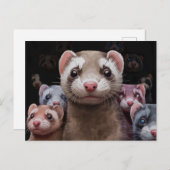 Carte postale de la famille Ferret (Devant / Derrière)