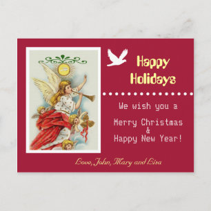 Carte postale de la famille Happy Holidays