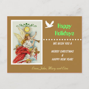 Carte postale de la famille Happy Holidays