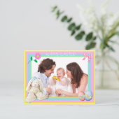 Carte postale de la famille personnalisée de Pâque (Debout devant)