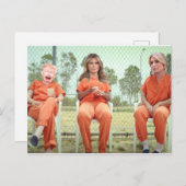 Carte postale de la famille Trump en prison (Devant / Derrière)
