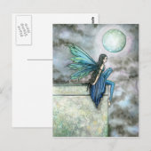 Carte postale de la Fée bleue par Molly Harrison (Devant / Derrière)